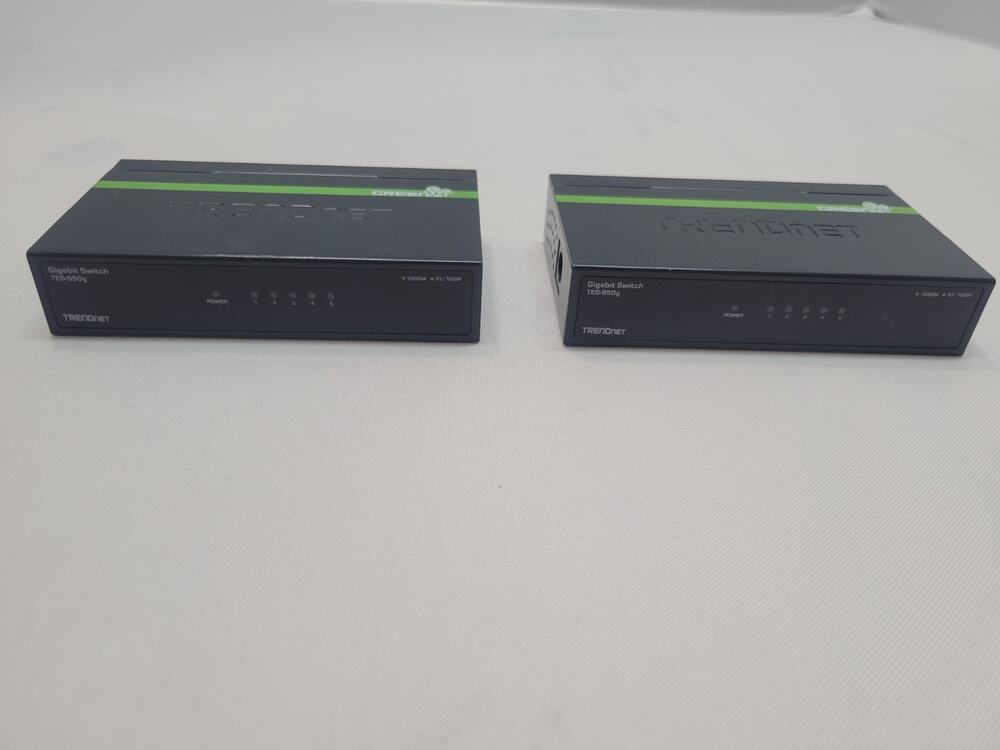 TRENDnet 5-Port Gigabit GREENnet Switch TEG-S50G Lot Of 2